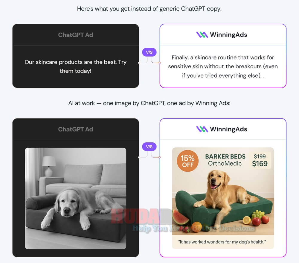 Winning Ads AI-powered ad creation platform for high ROI marketing